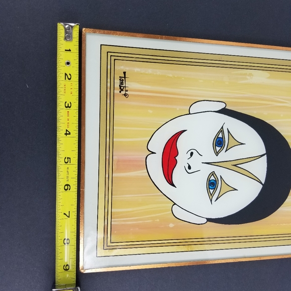 - Glass painting signed Tombi - Picture 7 of 7